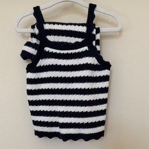 Gap Striped Navy and White Knit Set